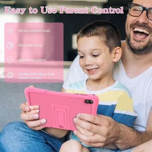 10 Inch Kids Android 14 Tablet, Parental Control, Educational, 10.1' IPS HD Display, Dual Camera, 6000mAh Battery, Toddler Tablet with Silicone Case, Gift for Boys (Green) in Kuwait