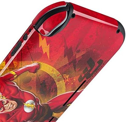 Skinit Skinit Gaming Gaming Skin متوافق مع Nintendo Switch Lite - Comics DC مرخص رسميًا تصميم نمط شعار الفلاش in Saudi Arabia