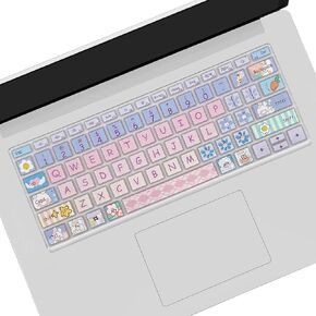 Cute Keyboard Cover for Microsoft Surface Laptop 3/4 / 5 13.5"&15", Surface Laptop Studio 1/2 14.4", Sun and Moon