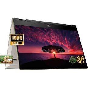HP Pavilion x360 2-in-1 Convertible Business Laptop, Core i5-1135G7 Up to 4.2GHz, Windows 11 Pro, 32GB RAM 1TB SSD, Fingerprint Reader, Backlit Keyboard, Tela USB Card, Warm Gold, 14-14.99 inches