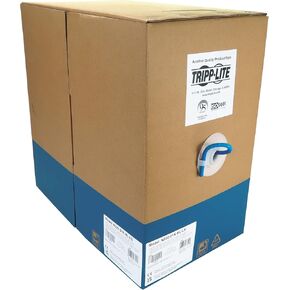 Tripp Lite Cat6 Ethernet Cable 1000ft Bulk Spool, Blue, 1 Gbps / 550 MHz Copper Network Cable, 23 AWG Solid Core Bare Wire, Flame-Resistant LSZH CMR Jacket, (N222-01K-BL-LS)