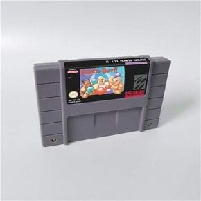 Game Card - Game Cartridge 16 Bit SNES , Game Super Punch Out !! - ARPG Game Cartridge Battery Save Us Version