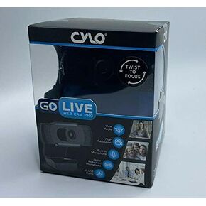 CYLO Go Live Web Cam Pro Camera Noise Reduction Microphone Adjustable Arm & More
