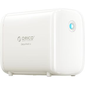 ORICO DataMatrix 9TB Hybrid Storage Solution, 1TB SSD for Data Process + 8TB HDD for Data Backup, 1GbE, 10Gbps USB C & USB A, All-in-One Storage & Hub, DM102