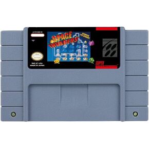 Action Game for Space Invaders - One On One - USA Version Cartridge Available for SNES Video Game Consoles