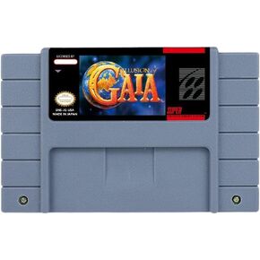 Game for Illusion of Time Or Illusion of Gaia - USA Version Cartridge for SNES Video Game Consoles (Battery Save