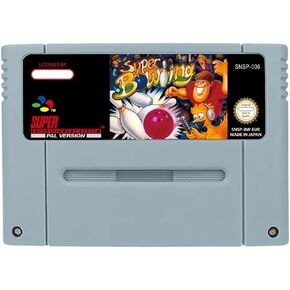 لعبة الحركة لـ Super Bowling - خرطوشة الإصدار EUR متوفرة لأجهزة ألعاب الفيديو SNES