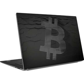 Skinit Decal Laptop Skin Compatible with Dell XPS 15 9500 (2020) - Skinit Originally Designed Bitcoin Textured Logo Design