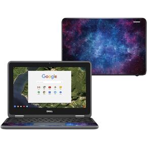 MightySkins Skin Compatible with Dell Chromebook 11" 3180 - Nebula | Protective, Durable, and Unique Vinyl Decal wrap Cover | Easy to Apply, Remove, and Change Styles | Made in The USA
