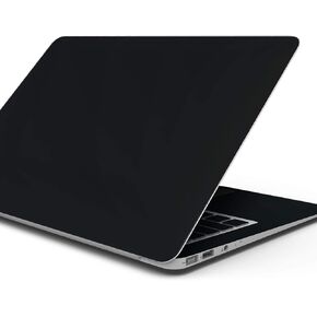 Solid State Black Full-Body Wrap Scratch Resistant Decal Skin-Kit Compatible with MacBook 13" Air M2 (A2681)