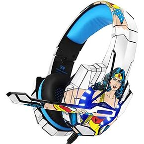 Skinit Decal Skin Compatible with BENGOO G9000 Gaming Headset - Officially Licensed Warner Bros Wonder Woman Design