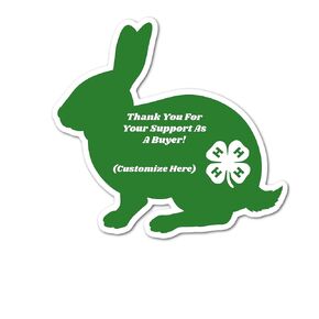 4-H Rabbit County Fair 2024 Refrigerator Magnet- Waterproof