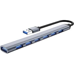 USB 3.0 Hub USB Splitter 1 in 7 Out Laptop Splitter Laptop Docking Station Easy to Use Stable 7 in 1 Docking Station, USB to USB