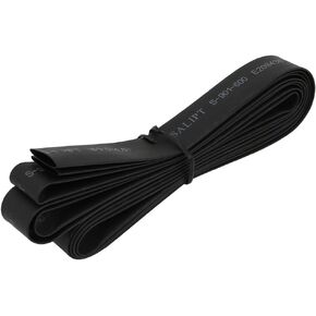 IIVVERR 2M Long 9mm Inner Dia. Polyolefin Heat Shrinkable Tube Wire Wrap Sleeve Black (2M de largo 9 mm de diámetro interior. Tubo termoretráctil de poliolefina Manga de envoltura de alambre Negro