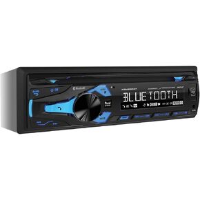 إلكترونيات مزدوجة XDM280BT مستقبل CD IN-DIN IN-DIN مع Bluetooth ، الأزرق ، 2.07x2.37x5.18 بوصة