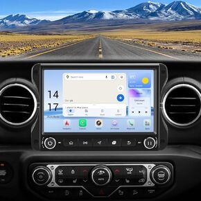 Car Stereo [4GB+64GB] for Jeep Wrangler JL & Gladiator JT 2018-2022, 10 inch Touch Screen Android 13 Radio with Wireless Carplay & Android Auto, GPS/FM/5G WiFi/USB/Bluetooth 5.0/4G LTE
