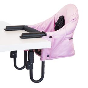 Guzzie+Guss Portable Clip on High Chair for Baby Seat - Folding and Easy Setup for Travel, Home, Restaurants, Picnics - Machine Washable Fabric - Forest Green