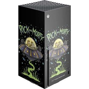 Skinit Decal Gaming Skin Compatible with Xbox Series X Console - Officially Licensed Adult Swim Rick and Morty Portal Travel Design