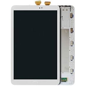 LCD Display Digitizer Touch Screen + Frame Assembly Replacement for Samsung Galaxy Tab A 10.1" SM-T587 T585 T580 USA (White)