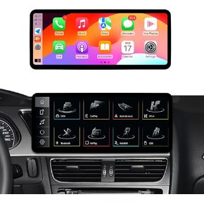 Ultra Narrow 12.3 Inch 1920 * 720 Car Stereo for Audi B8 B8.5 A4 S4 A5 S5 RS4 RS5 2009-2016 with Concert/Symphony Carplay Android Auto Radio Touch Screen Bluetooth (A4/A5 Concert&Symphony)