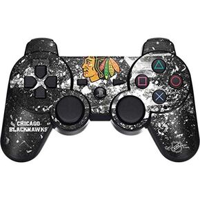 Skinit Decal Gaming Skin for PS3 Dual Shock Wireless Controller - Officially Licensed NHL Chicago Blackhawks Frozen Design