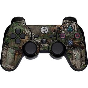 Skinit Decal Gaming Skin Compatible with PS3 Dual Shock Wireless Controller - Officially Licensed NFL Pittsburgh Steelers Realtree Xtra Green Camo Design