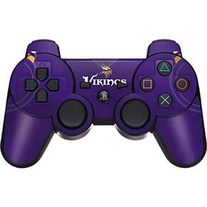 Skinit Decal Gaming Skin Compatible with PS3 Dual Shock Wireless Controller - Officially Licensed NFL Minnesota Vikings Team Jersey Design