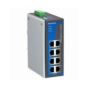 Moxa EDS-308 8-منفذ مفتاح Ethernet الصناعي غير المدير ، 8 × 10/100BASETX ، إنذار إخراج التتابع الذكي