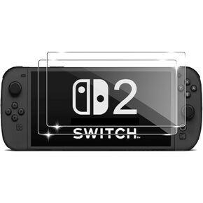 for NS/Nintendo Switch 2 Screen Protector-HD Tempered Glass Crystal Clear,Anti-Scratch,Transparent HD Clear 7.9 inch,Bubble Free(3 PACK)