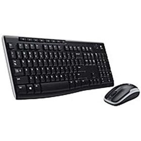 Logitech 920-004536 MK270 Wireless Keyboard/Mouse Combo - 2.4 GHz - Black (Renewed)
