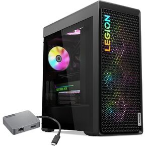 Lenovo Legion Tower 7i Gen 8 Intel i9-14900KF, NVIDIA GeForce RTX 4080 Super Premium Gaming Desktop, 64GB DDR5, 2TB SSD, RGB Light, Wired M&KB, Wi-Fi 6, Bundle USB-C Travel Hub Gen2 Dock