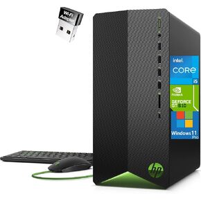 HP Pavilion Tower PC Desktop Computer, 32GB DDR4 RAM, 1TB PCIe SSD, Intel 6-Core i5-10400F (Beat i7-8700), GeForce GT 610 2GB, WiFi Adapter, RJ45, Type-C, HDMI, KB and Mouse, Windows 11 Pro(Renewed) in Saudi Arabia