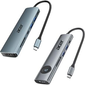 Acer 7 في 1 USB C إلى حزمة فاصل HDMI مع 7 في 1 محول متعدد