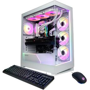 CyberPowerPC Gamer Xtreme VR Gaming PC, Intel Core Ultra 9 285K 3.7GHz, GeForce RTX 5090 32GB, 64GB DDR5, 4TB PCIe Gen4 SSD, WiFi Ready & Windows 11 Home (GXiVR8600A5)