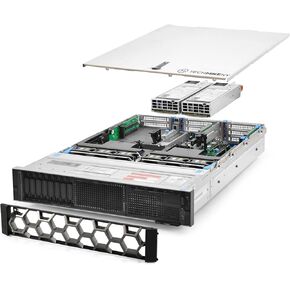 TechMikeNY Server 2.90Ghz 48-Core 1.5TB RAM 3X 480GB SSD 5X 2TB Bezel PowerEdge R740 (Renewed)
