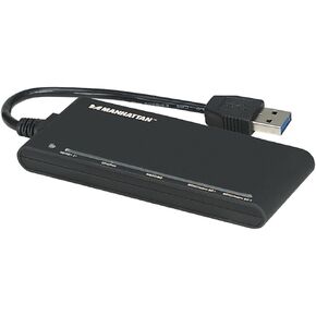 1-62-in-1 External Card Reader with Super Speed USB, Compatible with CompactFlash(TM), Memory Stick(TM), MagicGate(TM), SecureDigital(TM) & Multimedia, Supports Automatic Card Detection & USB 3.0 d