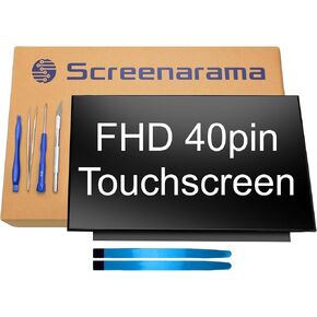 SCREENARAMA New Screen Replacement for B140HAK03.2 HW2A HW4A HW7A for Lenovo 40pin Touch FHD 1920x1080 LCD LED Display with Tools and Tape
