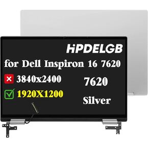 Replacement for Dell Inspiron 16 7620 2-in-1 P119F P119F001 LCD Touch Screen Digitizer Assembly 16.0" 1920x1200 FHD Colour Silver