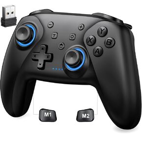 GammeefyPro Wireless PC Controller, 1000Hz Hall Triggers & Joysticks Compatible with Nintendo Switch/OLED/Lite, Windows PC, Steam Deck, Android & IOS with Vibration, Motion, Programming, Keylinker APP