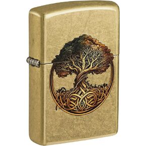 Zippo Lighter: Tree of Life - Street Brass 81636