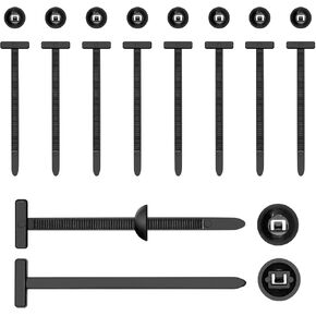 Nylon Universal Cable Tie Buckle for Car 50 Pack, Upgrade Multi-Purpose Heavy Duty Button Zipper Clips, Rivet Style Zip Ties Clips for Auto Daily Repair Fastener, Fenders Cable Ties Buckle Zip Tie