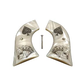 Pearl Dead Man's Hand Ruger Vaquero/Blackhawk/Wrangler Grips