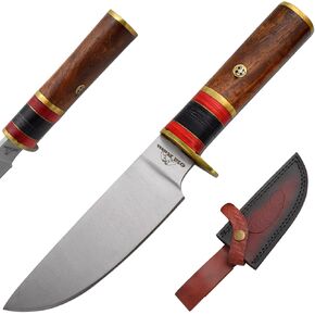 Handmade Full Tang Hunting-Camping | Fishing Knife Comes With Leather-Sheath