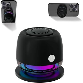 IPX67 مكبر صوت Bluetooth IPX67 ، مكبرات صوت مغناطيسية ، مكبر صوت بلوتوث لاسلكي مع 6 RGB ، هدية مثالية للرجال ، النساء ، في الهواء الطلق ، التخييم ، الحفلات ، الغرفة ، السيارة ، المنزل (الأسود)