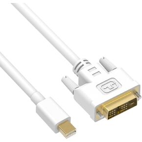 (5 Pack) 6Ft Mini DP Male to DVI Male Cable - 6 Feet