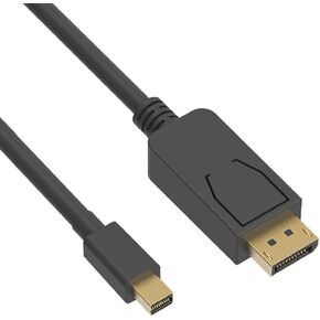 (5 Pack) 10Ft Mini-DisplayPortto DisplayPort Cable V1.2 4K 60Hz - 10 Feet