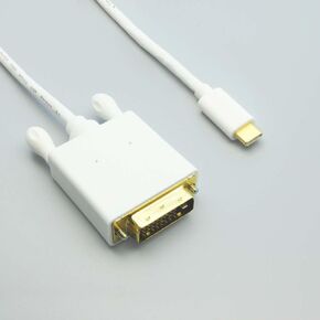 (5 Pack) 3Ft USB Type C to DVI Male Cable - 3 Feet