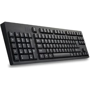 HXBER Ergonomic Keyboard Left Hand Keyboard Left Handed Keyboard Ergonomic Design Full-Size Keyboard Dual USB Interface Improve Work Efficiency