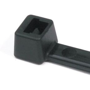 Hellermann Tyton T50I0M4 Standard Cable Tie, 12 Long, 50lb Tensile Strength, PA66, Black (Pack of 1000) by Hellermann Tyton