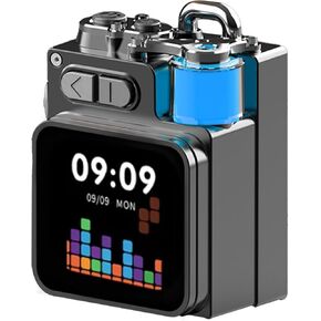 bosta Portable Bluetooth Speaker with Touch Screen, Wireless Stereo Pairing, Wild Mini Rugged Travel Outdoor Speaker, Metal Wild Cool Look, for Travel Home Shower Party Beach Camping Hiking (Gray)
